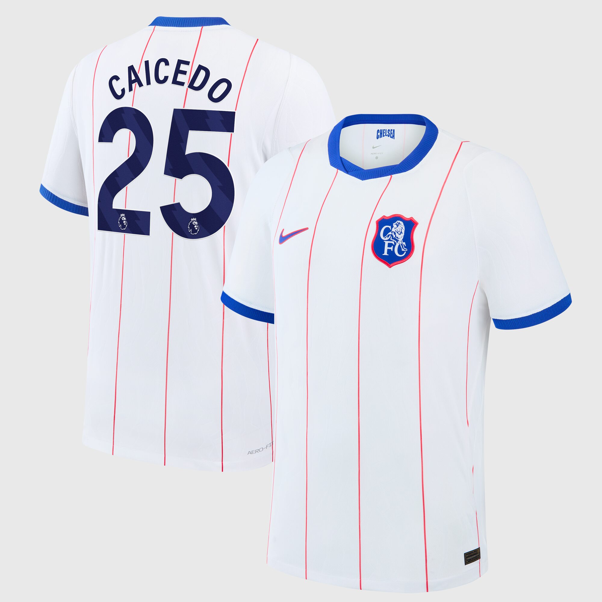 Chelsea Nike Third Aero-FIT Match Shirt 2026-27 with Caicedo 25 printing