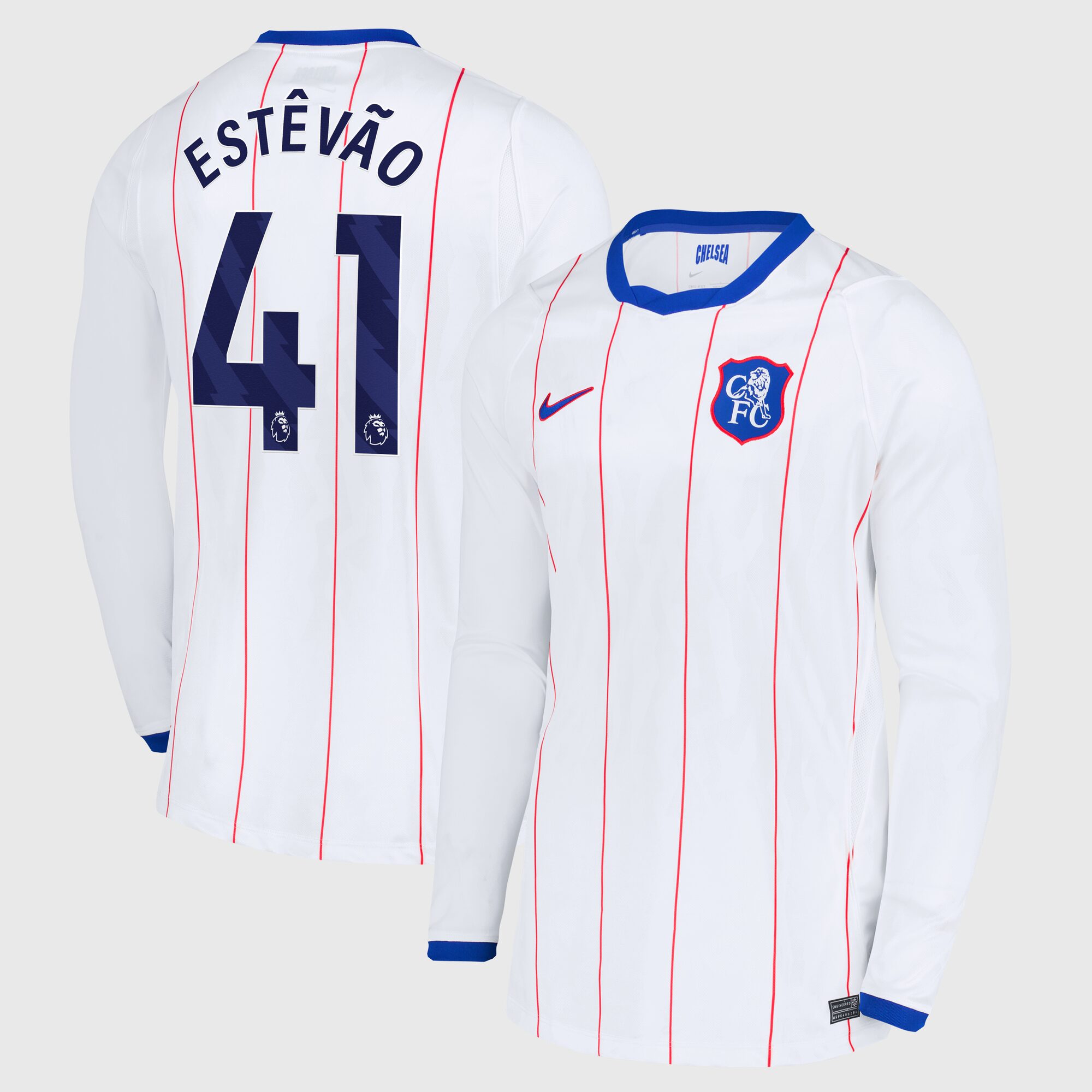 Chelsea Nike Third Stadium Long Sleeve Shirt 2026-27 with Estêvão 41 printing