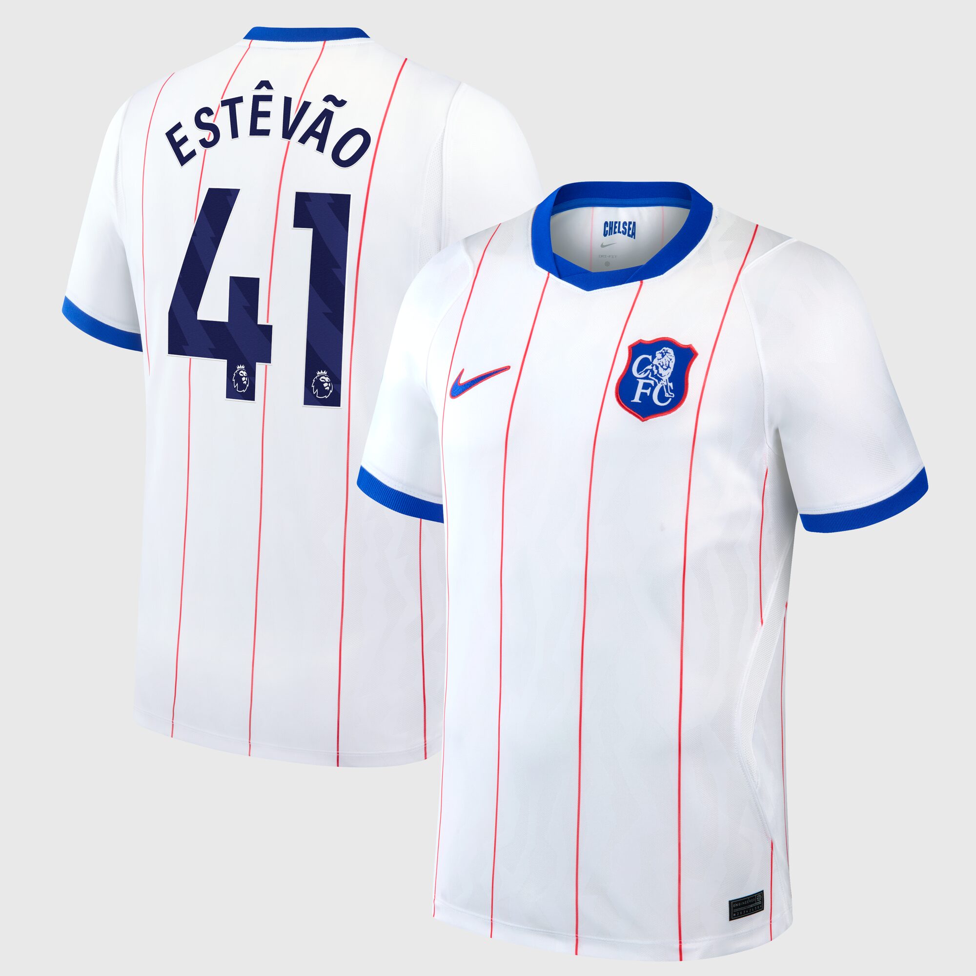 Chelsea Nike Third Stadium Shirt 2026-27 with Estêvão 41 printing