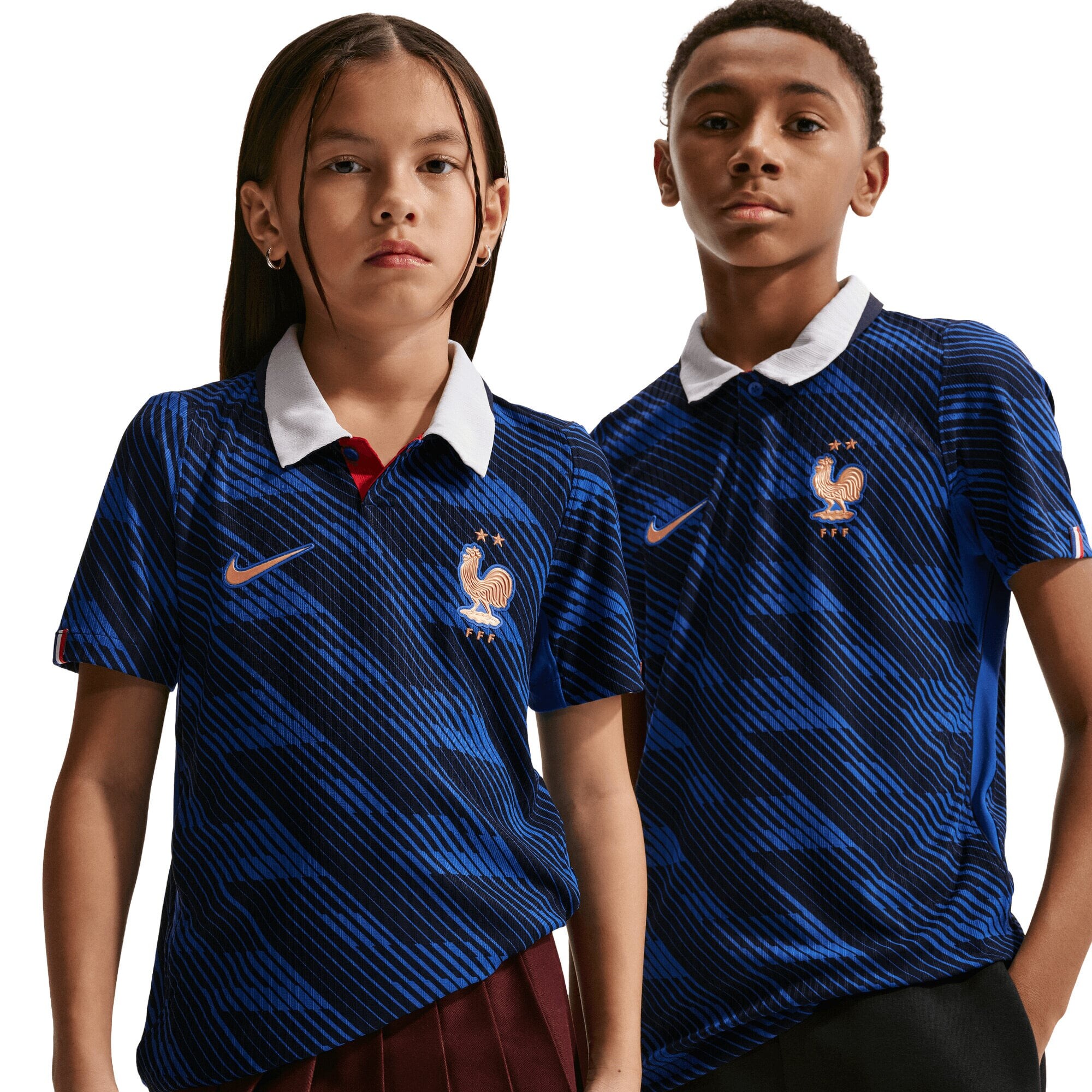 France National Team Nike Home Aero-FIT Match Shirt 2026 - Kids