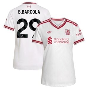 Liverpool adidas Away Shirt 2026-27 - Womens with B.Barcola 29 printing