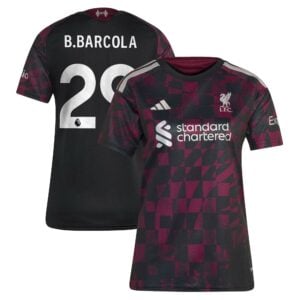 Liverpool adidas Third Shirt 2026-27 - Womens with B.Barcola 29 printing