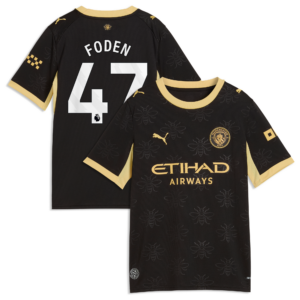Manchester City Puma Away Shirt 2026-27 - Kids with Foden 47 printing