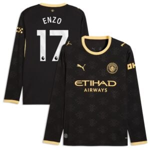 Manchester City Puma Away Shirt 2026-27 - Long Sleeve with Enzo 17 printing