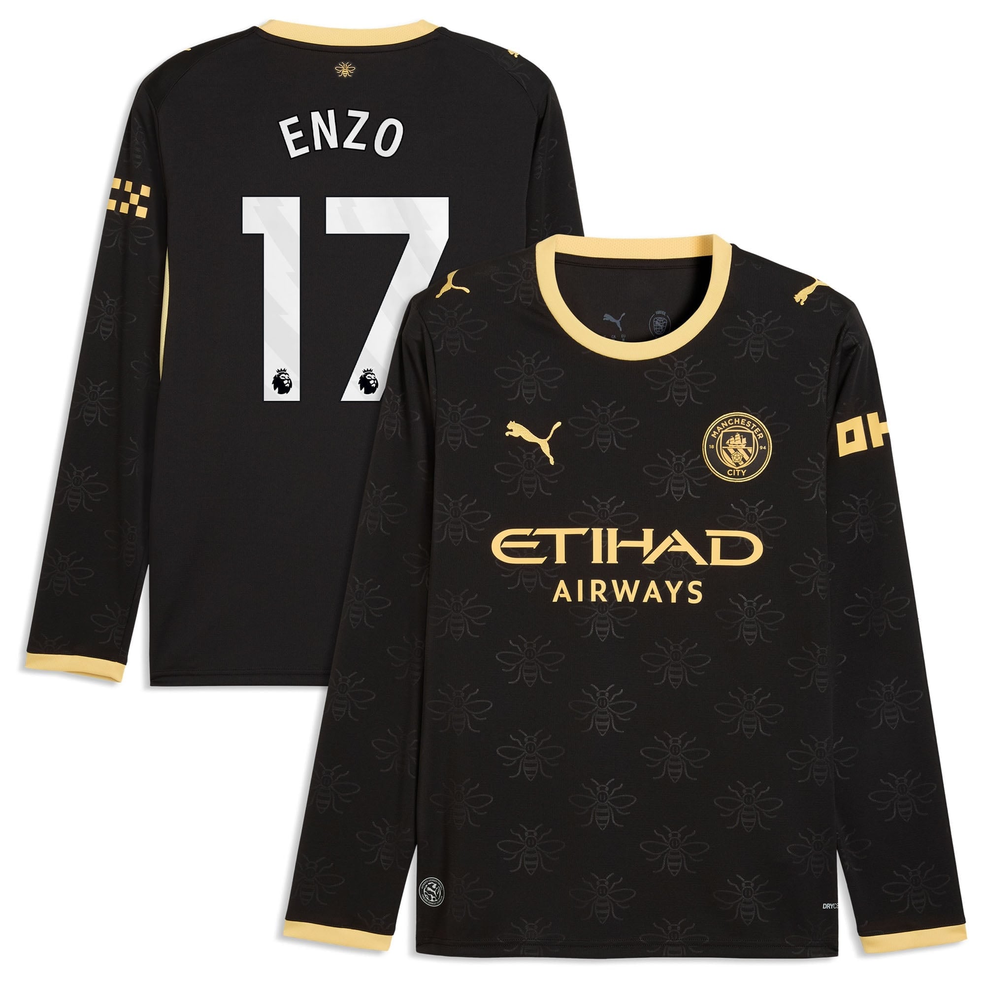 Manchester City Puma Away Shirt 2026-27 - Long Sleeve with Enzo 17 printing