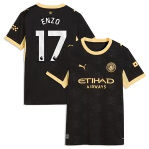 Manchester City Puma Away Shirt 2026-27 - Womens with Enzo 17 printing