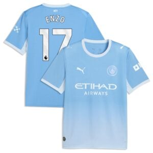 Manchester City Puma Home Shirt 2026-27 with Enzo 17 printing