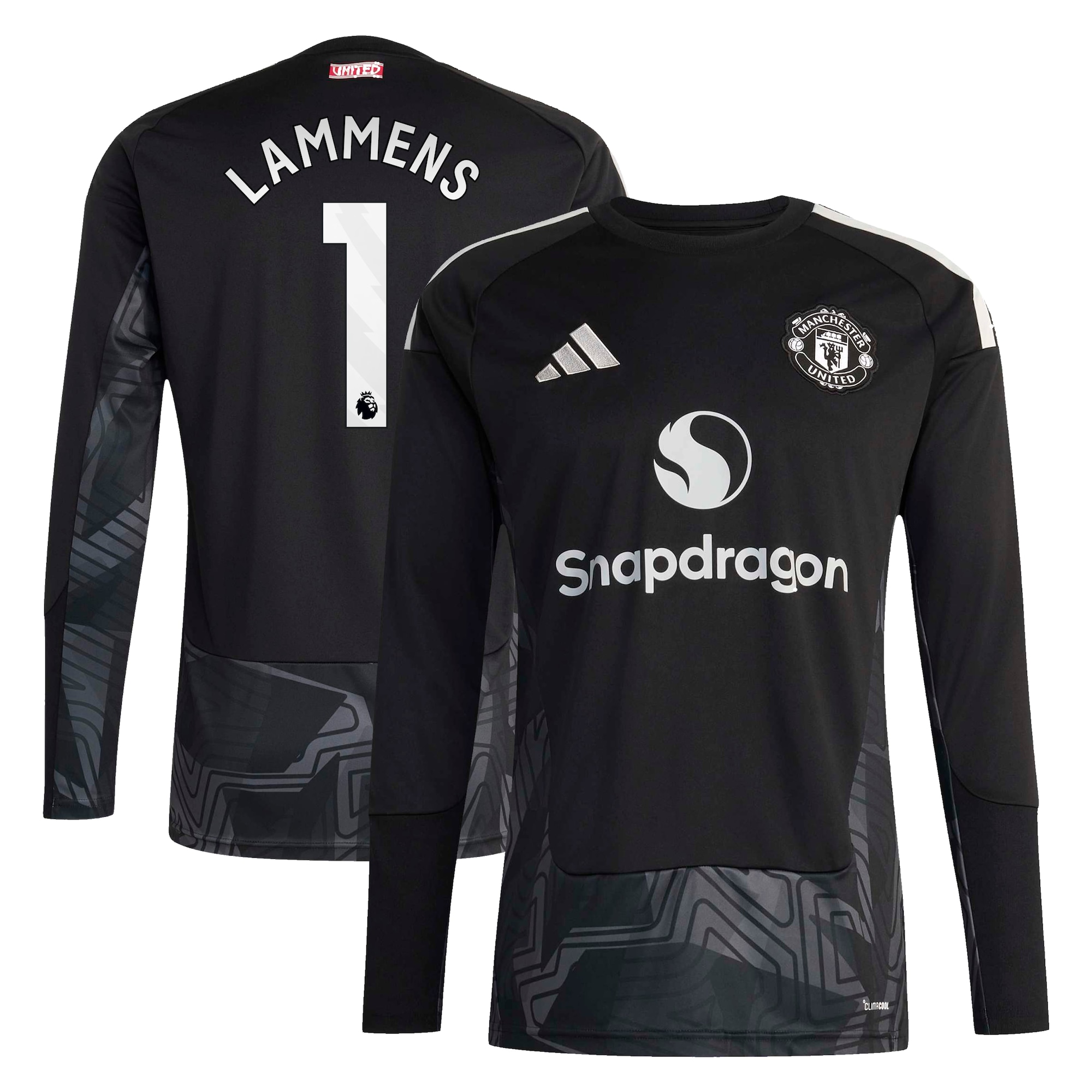 Manchester United adidas Home Goalkeeper Shirt 2026-27 with Lammens 1 printing
