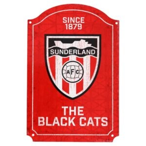 Sunderland Distressed Retro Logo Sign - 300x200mm