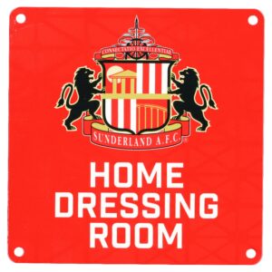 Sunderland Home Dressing Room Sign - 140x140mm