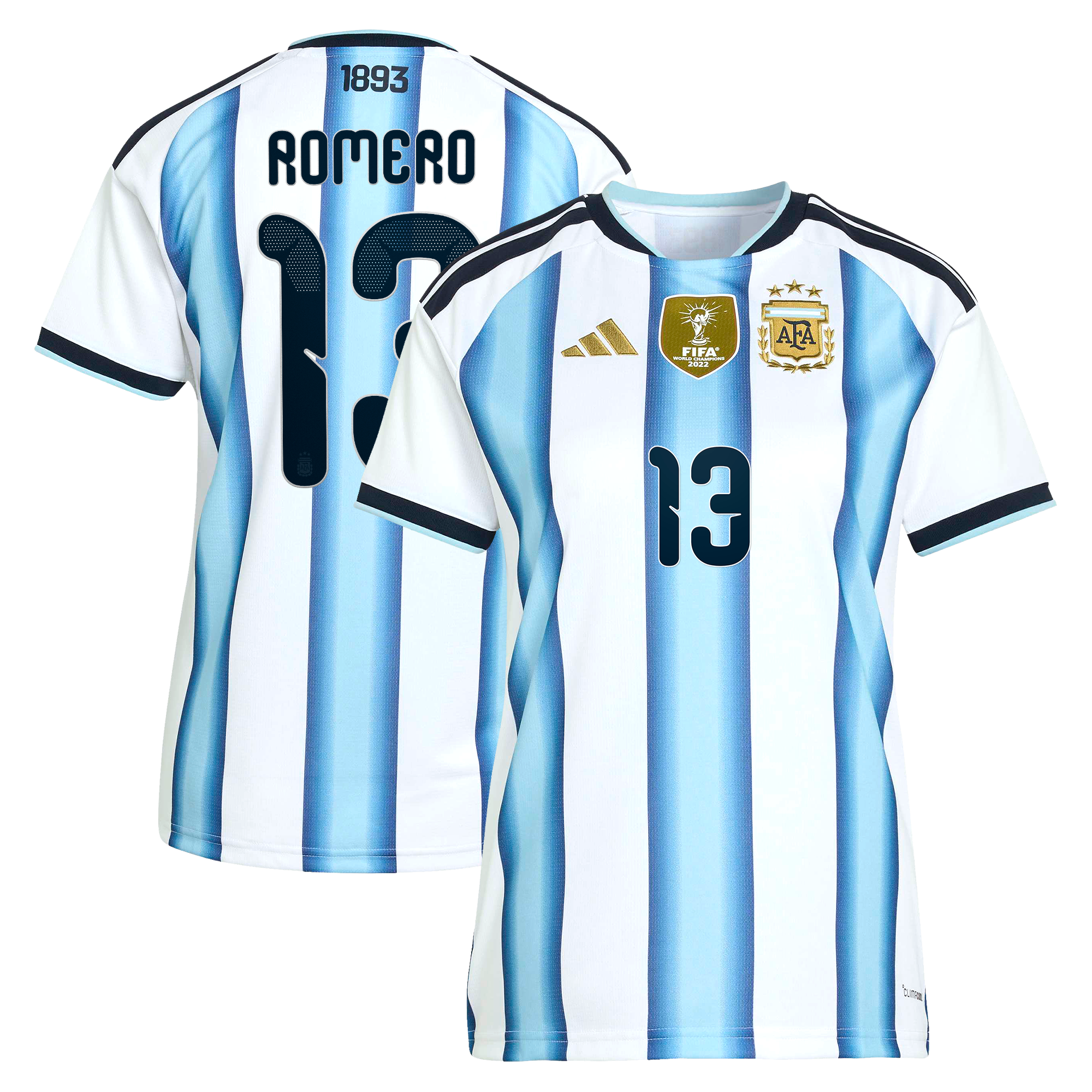 Argentina adidas Home Shirt 2026 - Womens with Romero 13 printing