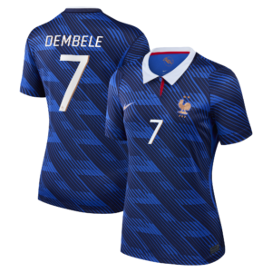 France Nike Home Stadium Shirt 2026 - Womens with Dembele 7 printing