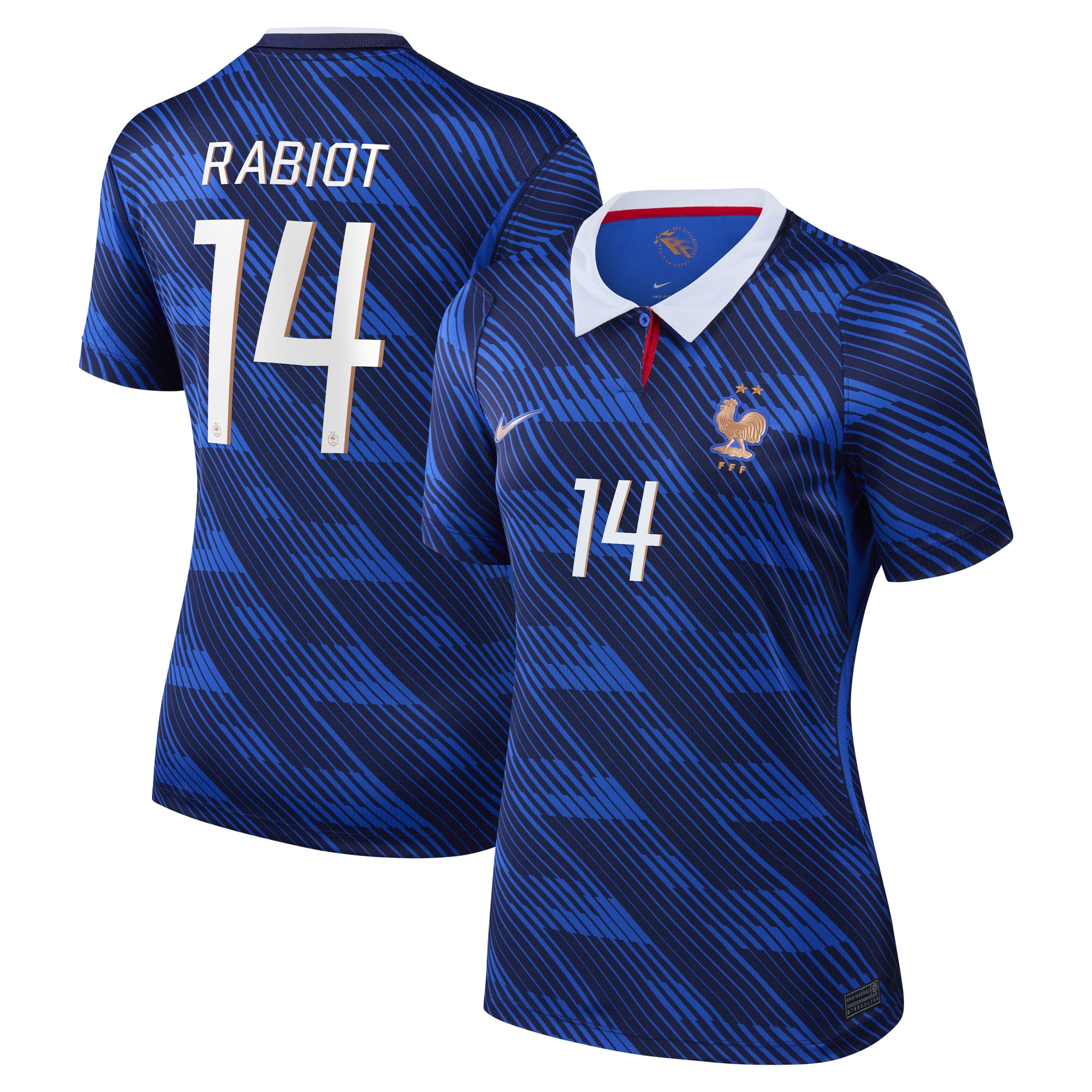 France Nike Home Stadium Shirt 2026 - Womens with Rabiot 14 printing