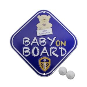 Leeds United Baby On Board Sign